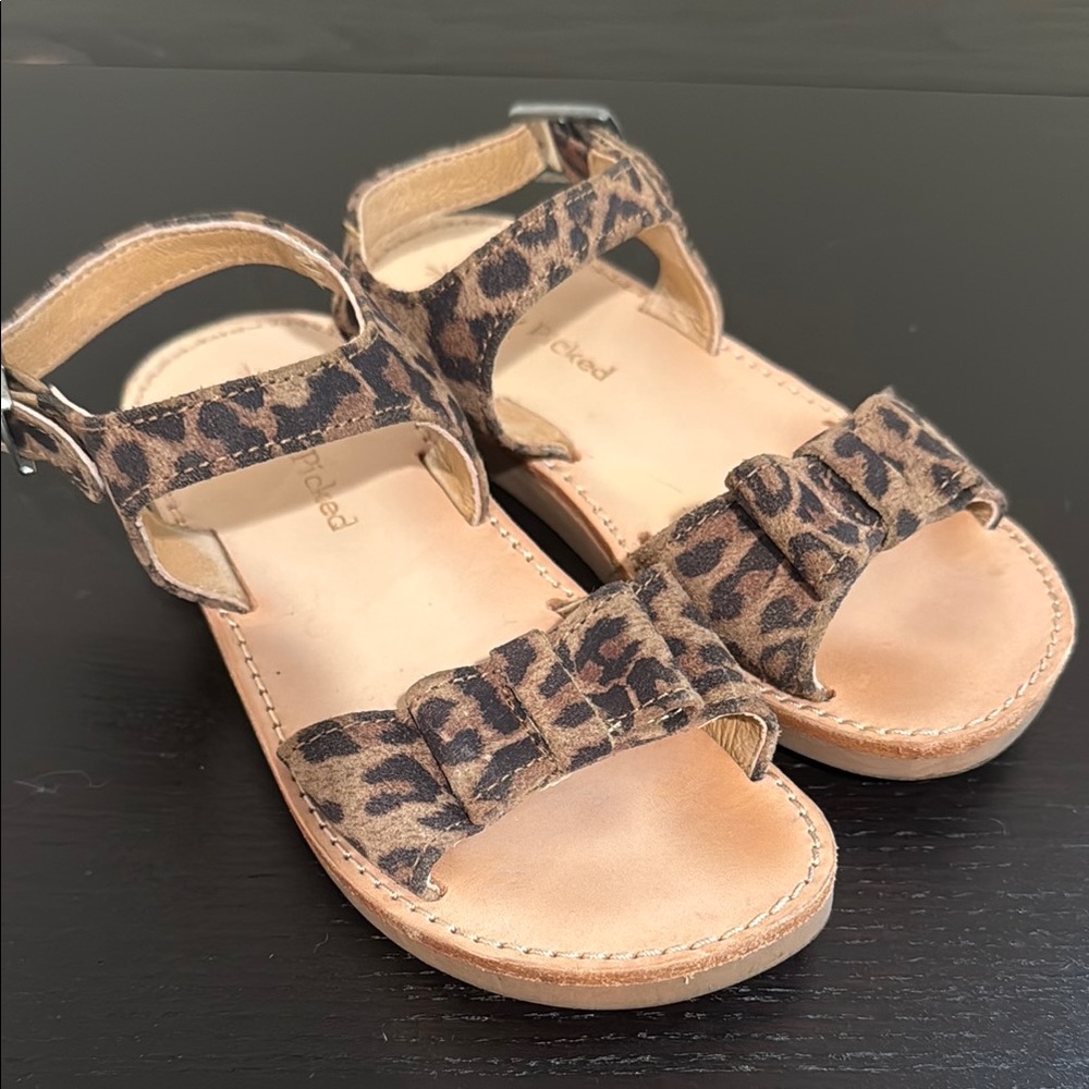 Freshly Picked girls size 10 Leopard Print Sandals